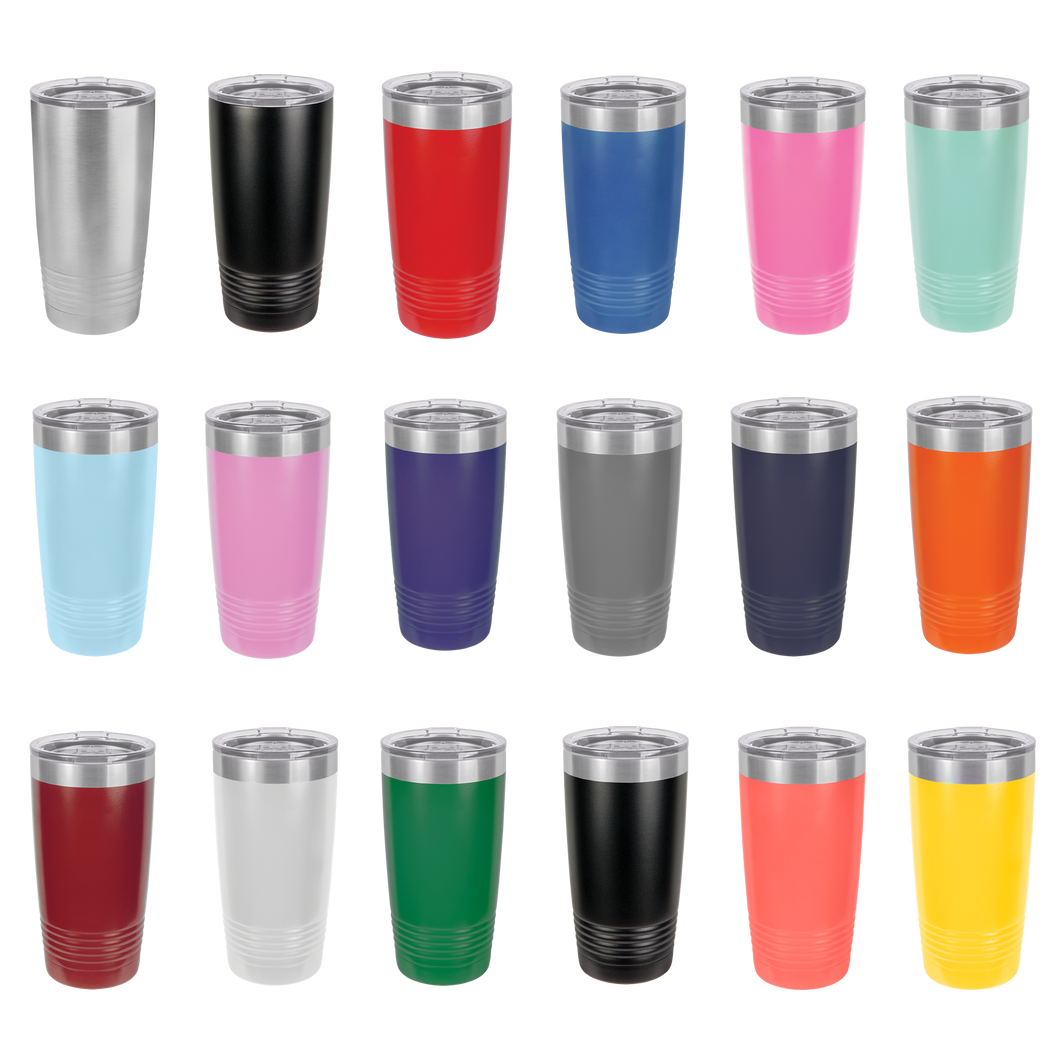 Insulated Tumbler with Clear Lid - 20 oz