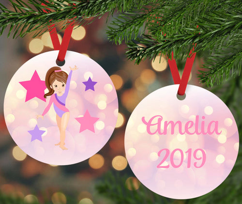 Personalized Gymnast Ornament