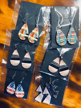 Buffalo Check Black and White Earrings